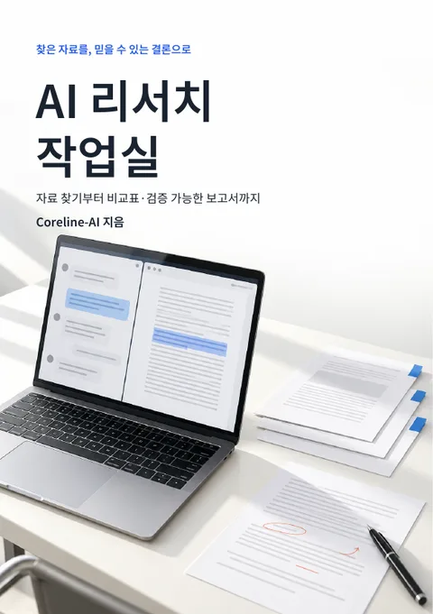AI 리서치 작업실 표지 — 저자 Coreline-AI
