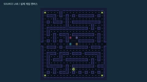 NEON MAZE 실제 게임 캔버스