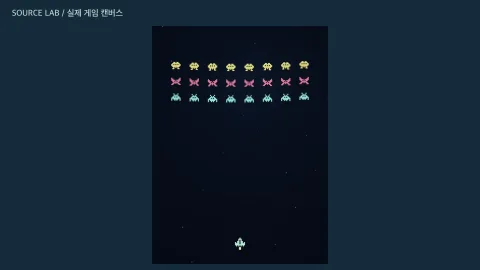 STAR SWARM 실제 게임 캔버스
