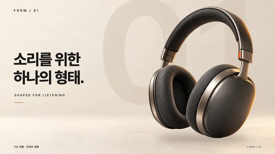 헤드폰 — 소리를 위한 형태.